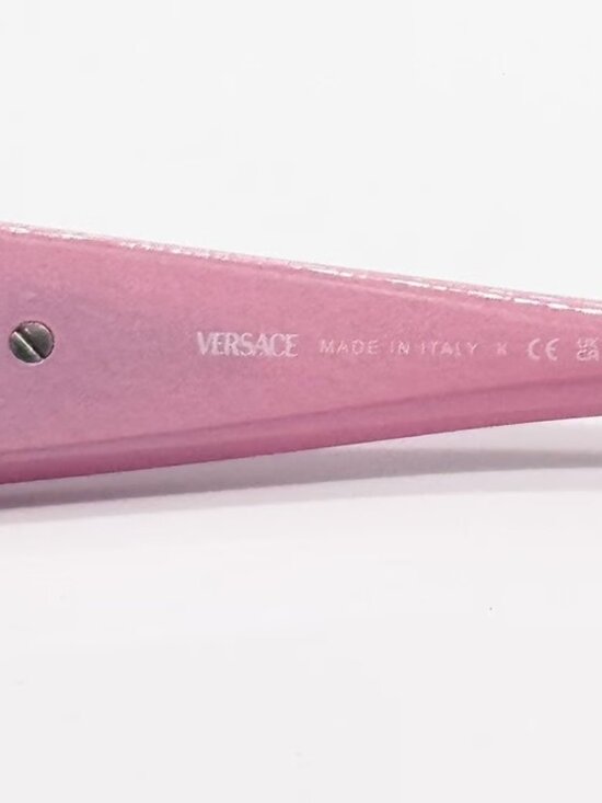 NEW VERSACE VE4485 5521/Z PINK ROSE GOLD MIRROR PINK LENS SUNGLASSES AUTHENTIC